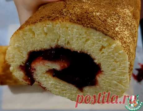 Сладкий рулет с джемом – кулинарный рецепт