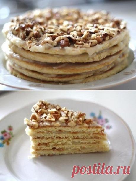 Торт на сковороде за полчаса!