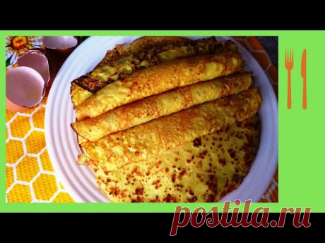 Творожные блины на кефире
