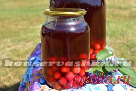 Компот из вишни на зиму, рецепт на 3 литровую банку