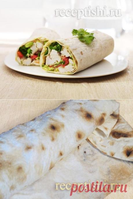 Шаурма с курицей по-домашнему