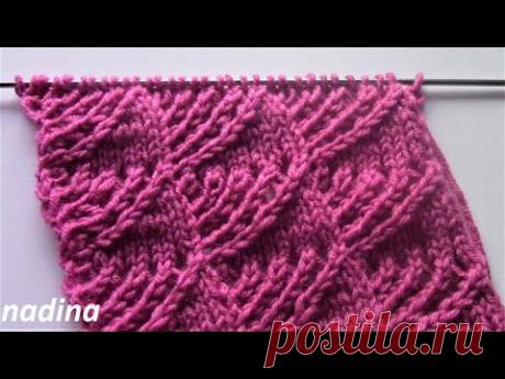 АЖУРНЫЙ узор для ПУЛОВЕРА, ТУНИКИ, КАРДИГАНА..(knit patterns)