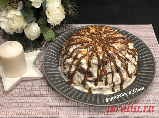 Нежнейший торт Панчо с ананасом и сметанным кремом. | Готовим просто и вкусно с Ириной | Яндекс Дзен