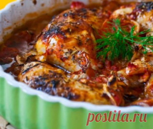 Запеченная курица по-провански