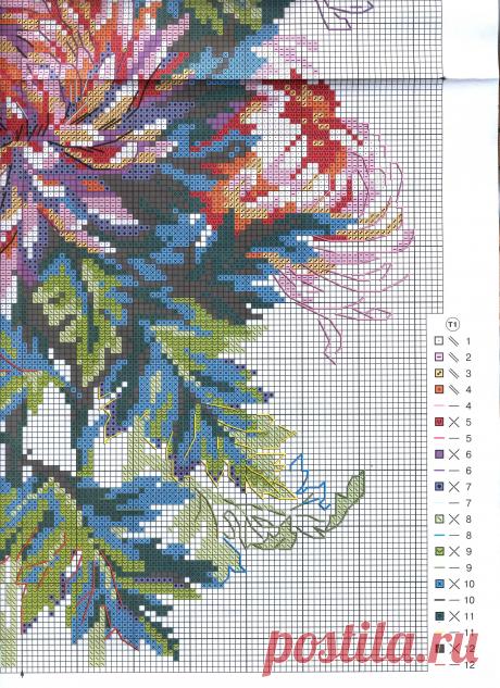 Вышивка цветов: астры — Сделай сам, идеи для творчества - DIY Ideas