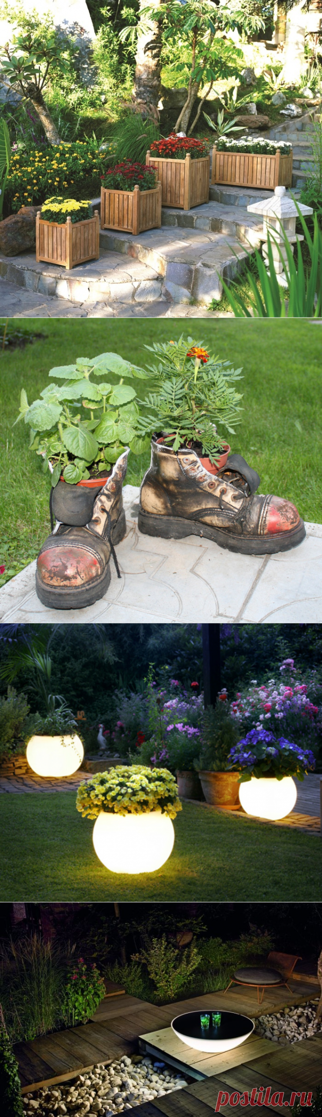 20 оригинальных садовых украшений, которые точно восхитят вас и ваших гостей