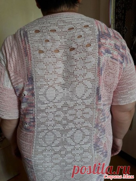 Опять розовый тулип, теперь платье крючком. - Вязание - Страна Мам