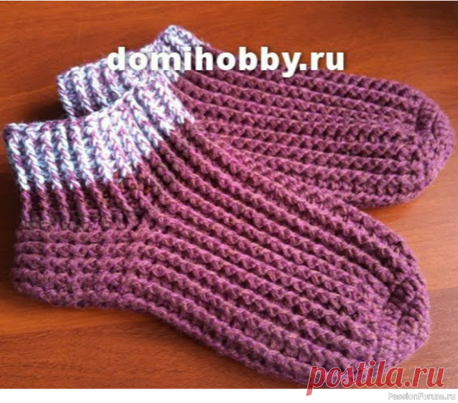 Как просто связать носки крючком. Видео МК | Вязаные крючком аксессуары