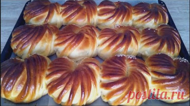 Булочки с творожной начинкой! Пышные и румяные! / Buns with cottage cheese!
