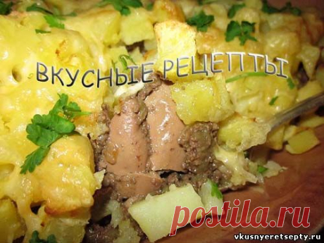 Куриная печень с картошкой - рецепт с фото | Вкусные рецепты