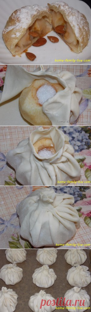 Слойка с яблоком - Кулинарные рецептыКулинарные рецепты