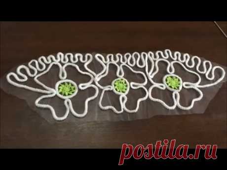 Crochet Pattern - Crochet Romanian Point Lace - Flower Wheel Lace sleeve - YouTube
Образец вязания крючком - вязание крючком румынского пункта - кружево рукава цветка колеса