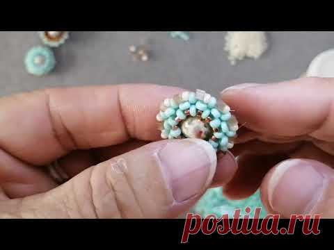 Мастер класс. 1-я часть. Трёхгранный жгут. Оплетение бусины трёхгранным жгутом.