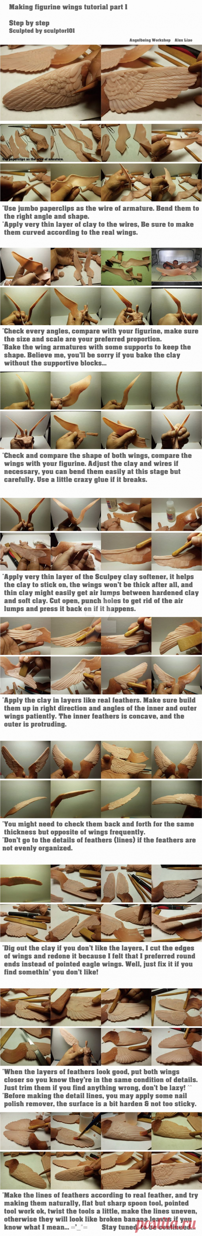 Figurine WIP/ tutorial part 3 wings by sculptor101 on DeviantArt