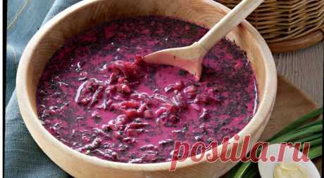 Холодный Литовский свекольник — Вкусные рецепты