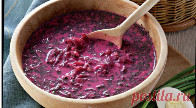 Холодный Литовский свекольник — Вкусные рецепты