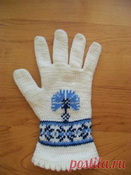 tru-knitting: Перчатки на двух спицах без шва 2