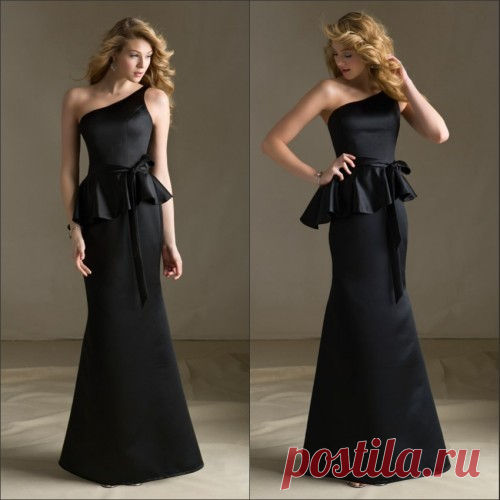 Красивые черные платья 2017-2018: фасоны, модные черные платья новинки фото
