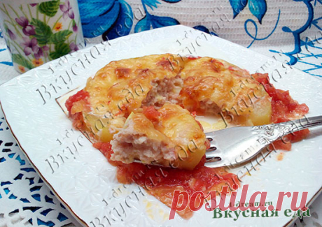 Кабачки с мясом в духовке - Вкусная еда