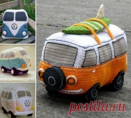 Nice Volkswagen 2017: Crochet Volkswagen Bus Free Pattern | The WHOot...  gode ideer jul