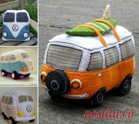 Nice Volkswagen 2017: Crochet Volkswagen Bus Free Pattern | The WHOot...  gode ideer jul