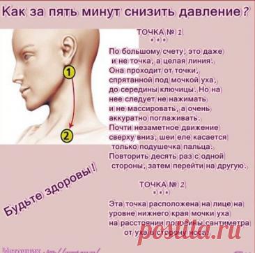 КАК за пять минут снизить давление.