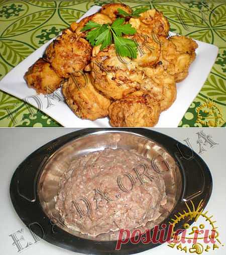 Мясные шарики, жареные в пивном кляре.