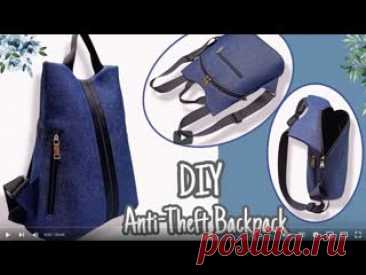 Y2mate.mx-DIY Cara Membuat Tas_ Anti-Theft Backpack Tutorial