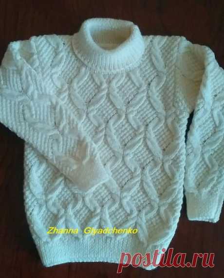 Новая работа. Детский свитерок из Alize baby wool. Изделие отправляется к своей маленькой хозяйке в г. Львов.
#zanna #вяжуназаказ #вяжуслюбовью #свитерспицами #модаистиль #моднаяодежда
