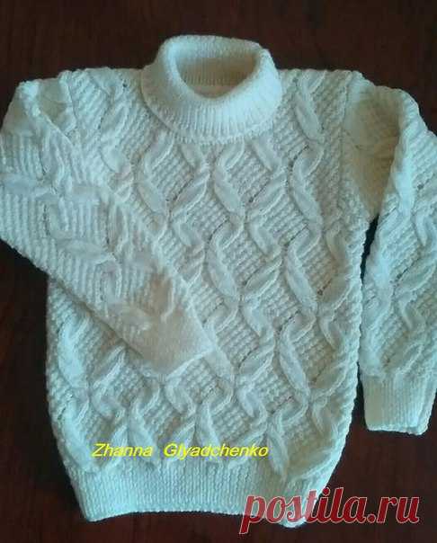 Новая работа. Детский свитерок из Alize baby wool. Изделие отправляется к своей маленькой хозяйке в г. Львов.
#zanna #вяжуназаказ #вяжуслюбовью #свитерспицами #модаистиль #моднаяодежда