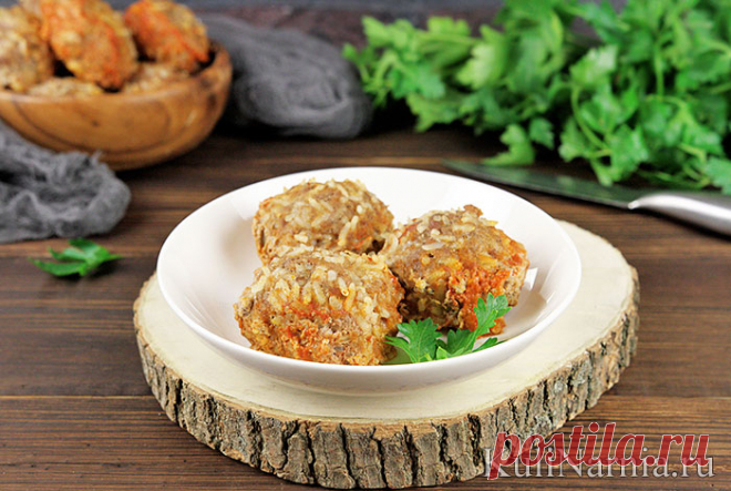 Мясные ежики с рисом рецепт