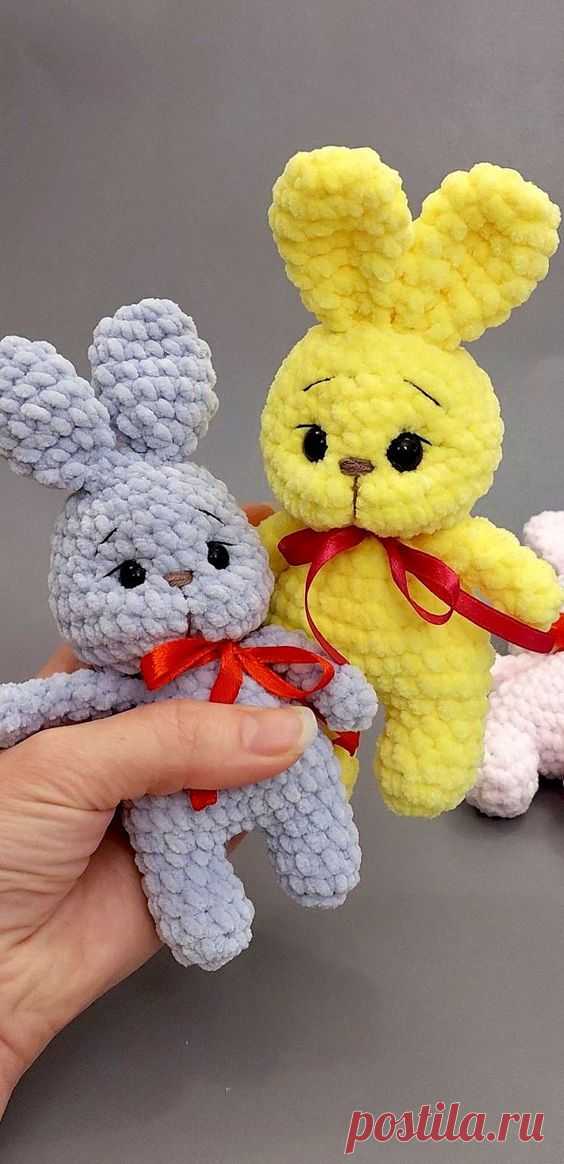 Мини Зайка крючком