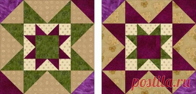 Лоскутное одеяло *8 рук*. Схема.