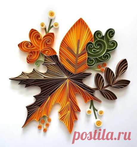 Tiffany Harris on Instagram: "#autumnleaves #quilling #quillingart #paperquilling #paperart #papercut #paperlove #paperartist #a в Яндекс.Коллекциях