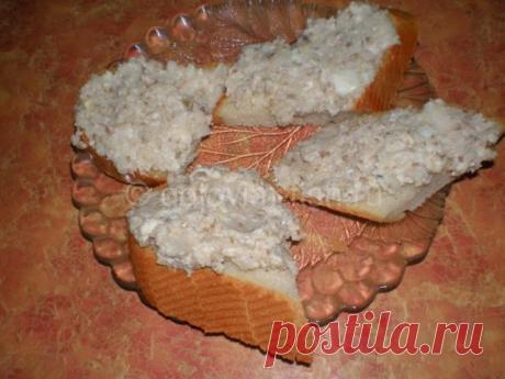 Форшмак из сельди с плавленным сыром и яблоком