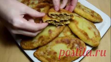 КАРТОФЕЛЬНЫЕ ПИРОЖКИ С ФАРШЕМ–рецепт пирожков, жареных на сковороде