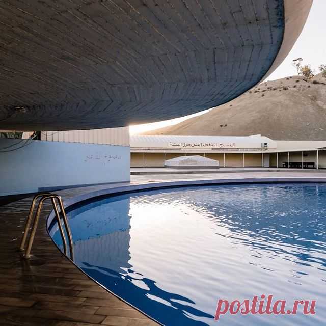 💙 the thermal baths outside of Fez are a brutalist dream come true | via @nytimestravel