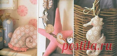 ракушка тильда, морской конек тильда выкройка и песчаный замок | тильда мастер (тильдамастер)