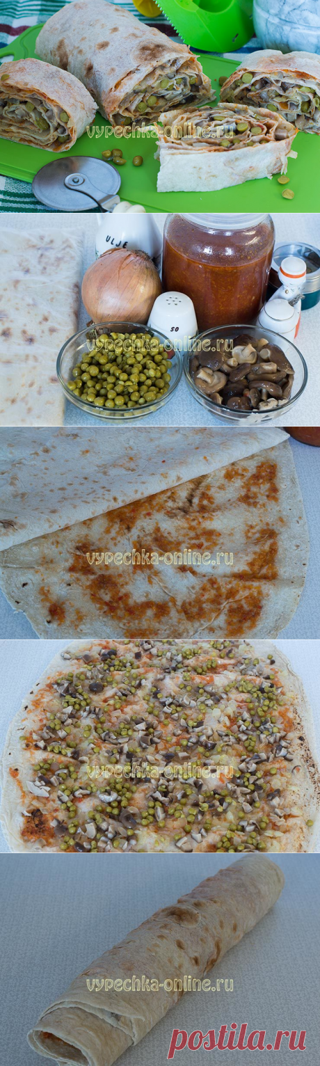 Лаваш с постной начинкой рецепт с фото простой