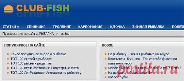 Все о рыбалке