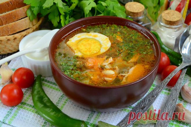 Зеленый борщ "Краснодарский": рецепт с фото пошагово