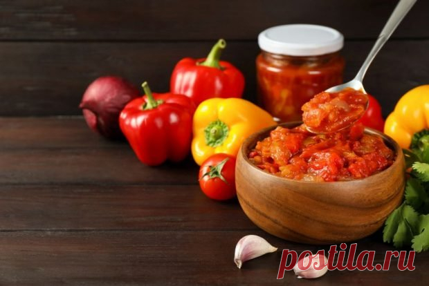 Лечо из болгарского перца с помидорами и луком на зиму — Сад Заготовка