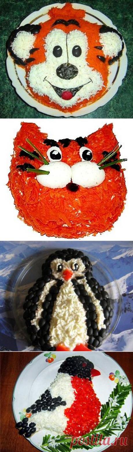 УКРАШЕНИЕ закусок и салатов для ДЕТЕЙ