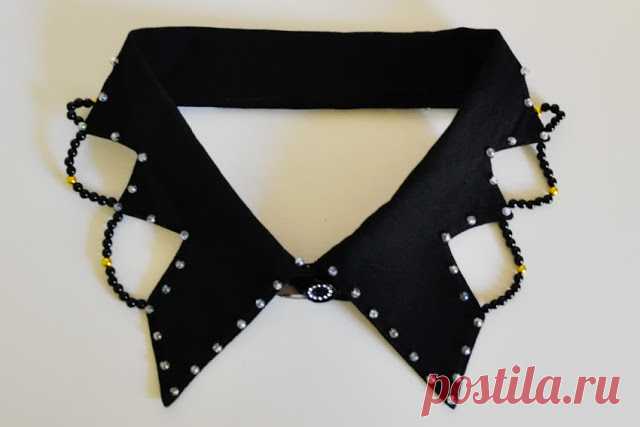 Adornar el cuello de una camisa con perlas - enrHedando