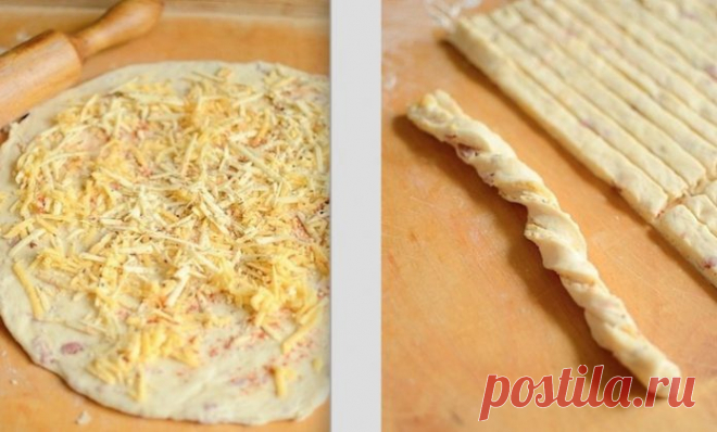 Классная закуска перед первым блюдом: Сырные Хлебные палочки