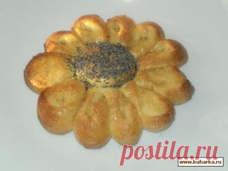 Рецепт: Плюшка &quot;Цветок&quot;