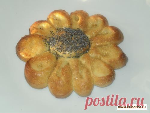 Рецепт: Плюшка "Цветок"