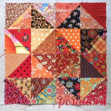 Лоскутные звезды из треугольников