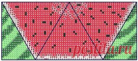 схема вышивки берлинго Долька арбуза - Поиск в Google