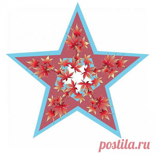 Patterned Autumn Star  Free Stock Photo HD - Public Domain Pictures